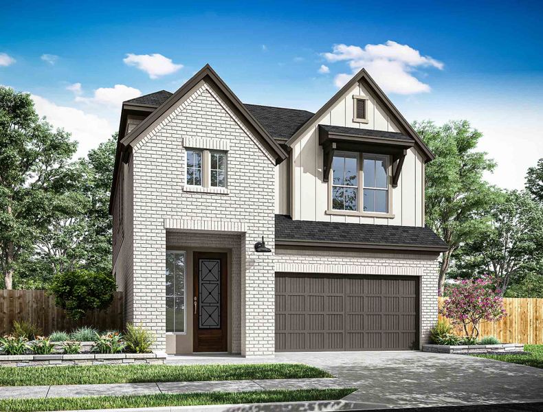 Representative exterior photo of a completed home built from the Heron by Tri Pointe Homes in Trillium 40′, Richmond, TX (Image 2). Representative exterior photo of a completed home built from the Heron by Tri Pointe Homes in Trillium 40′, Richmond, TX (Image 2).