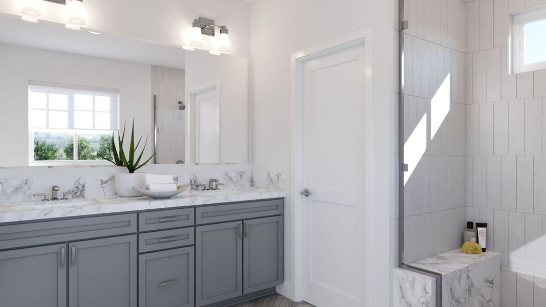 Representative furnished interior of a home built from the 3507 by Tri Pointe Homes in Sterling Ranch, Littleton (Image 11).