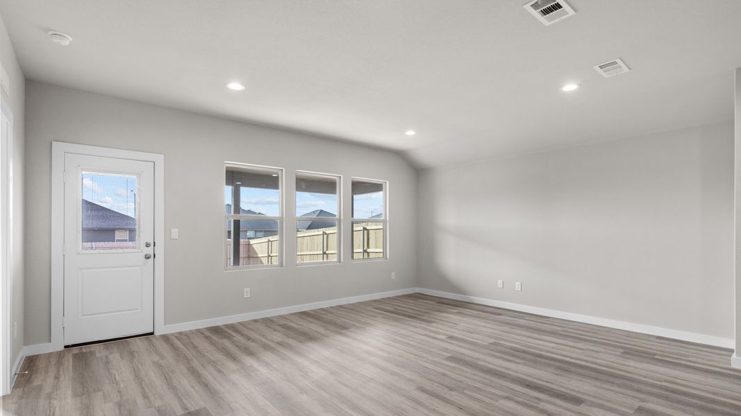 Representative unfurnished interior of a home built from the JUSTIN by D.R. Horton in Homestead at Parks Bell Ranch, Odessa (Image 12).