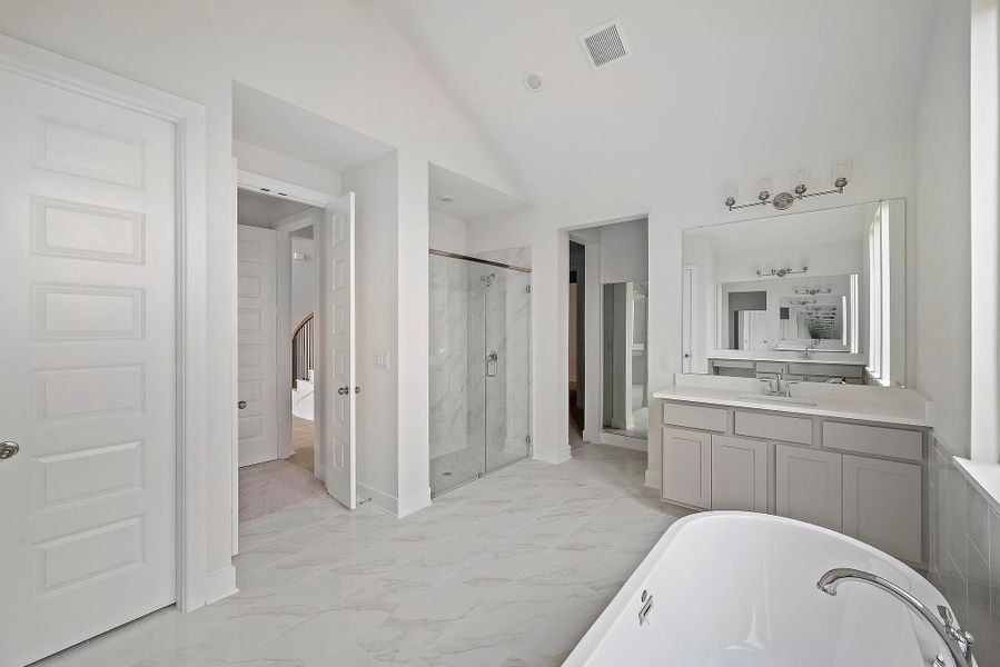 Furnished interior view inside a new home in Flora - 60', Hutto (Image 12).