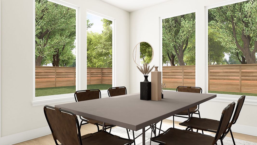 Representative furnished interior of a home built from the Bailey by Tri Pointe Homes in The Meadows, Denton (Image 6).