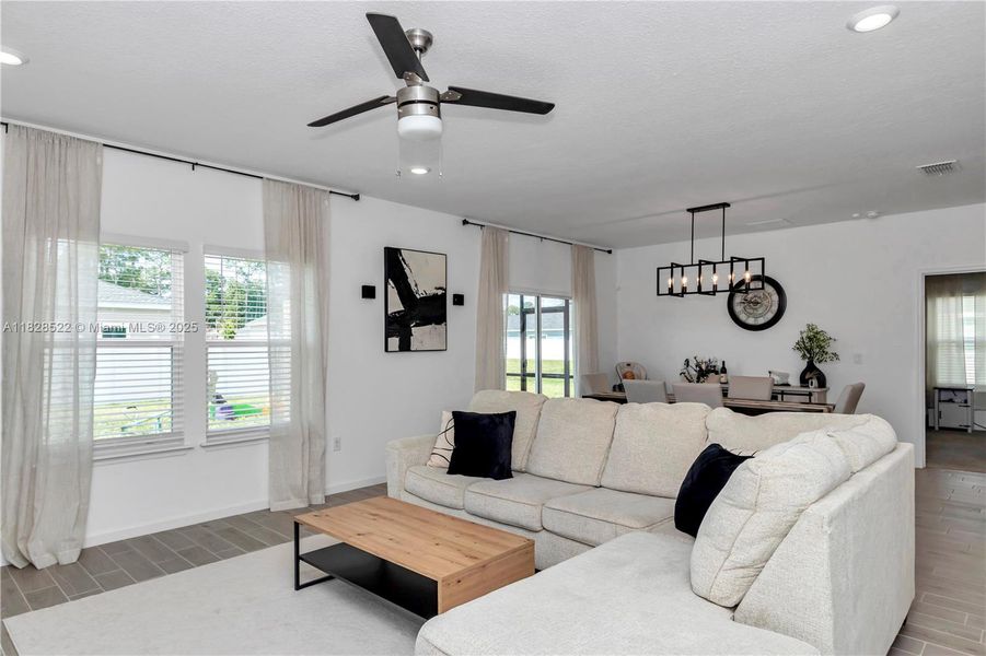 Furnished interior view inside a new home in Country Lane Estates, Williston (Image 14). Furnished interior view inside a new home in Country Lane Estates, Williston (Image 14).