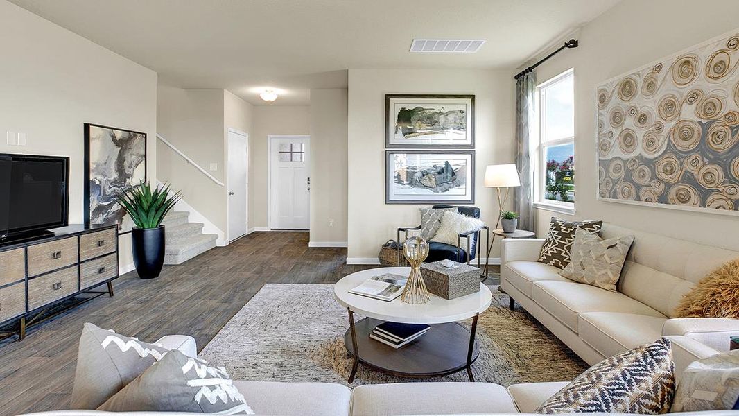 Furnished interior view inside a new home in Southgrove, Kyle (Image 24).