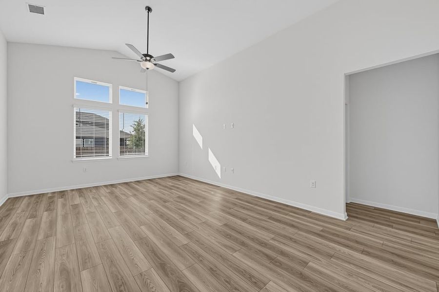 Representative unfurnished interior of a home built from the Warbler by Taylor Morrison in Emory Crossing, Hutto (Image 9).