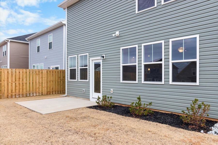 Exterior details and patio area of a home in Windsor, North Augusta (Image 19).