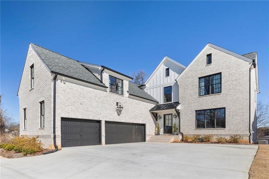Front exterior of a new home in Whitehall, Smyrna, GA, highlighting curb appeal (Image 27).