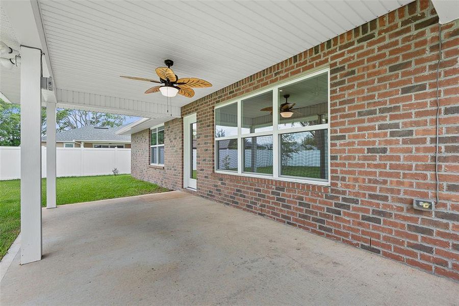 Exterior details and patio area of a home in Palm Coast, Palm Coast (Image 27).