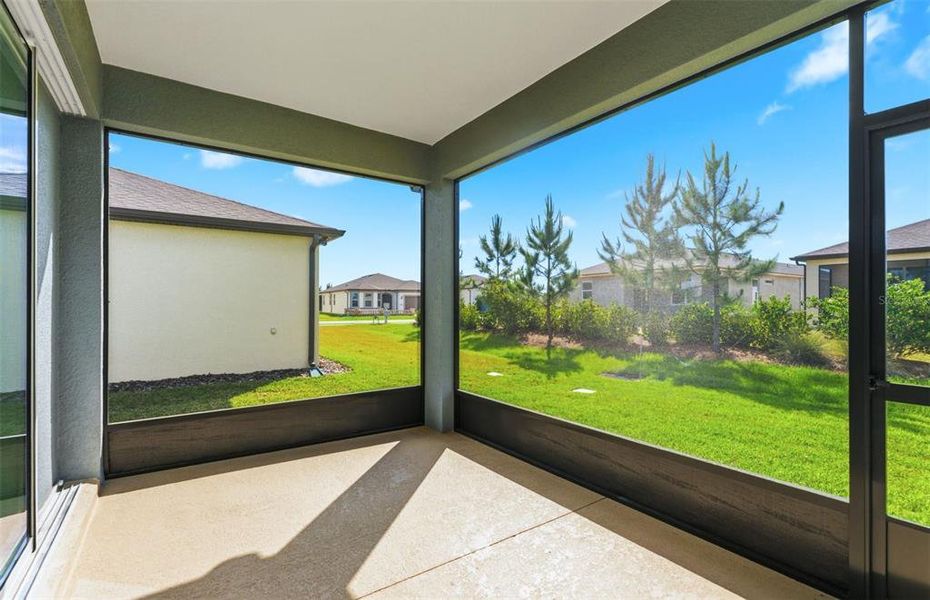 Exterior details and patio area of a home in Del Webb Stone Creek, Ocala (Image 3).