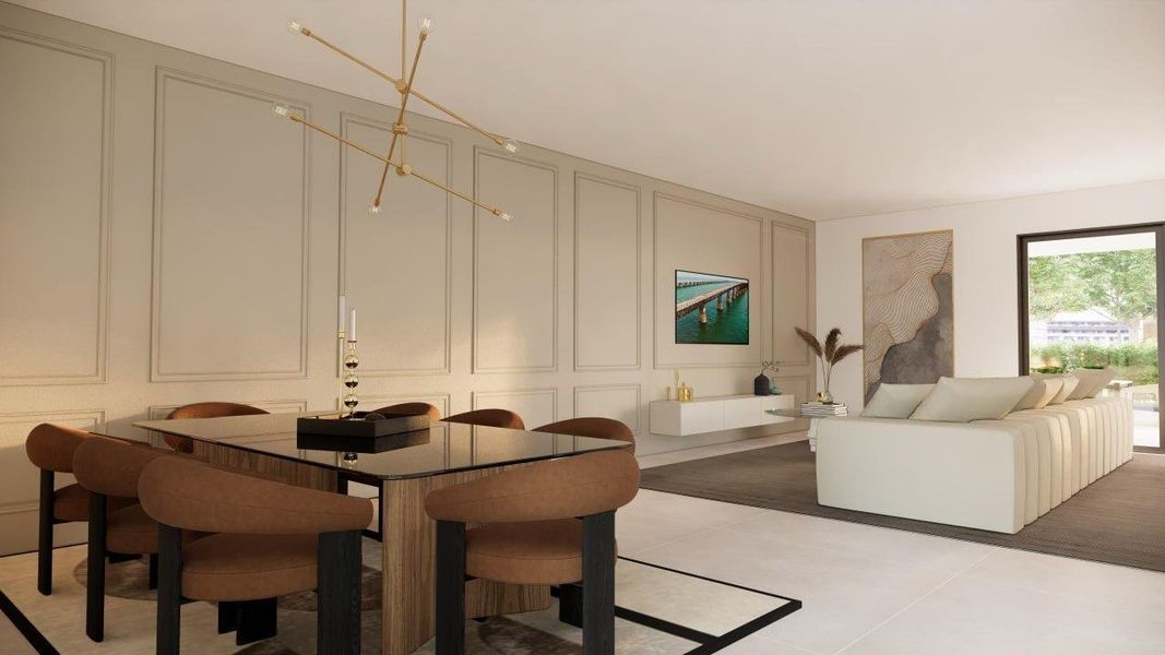 Furnished interior view inside a new home in , Fort Lauderdale (Image 13).