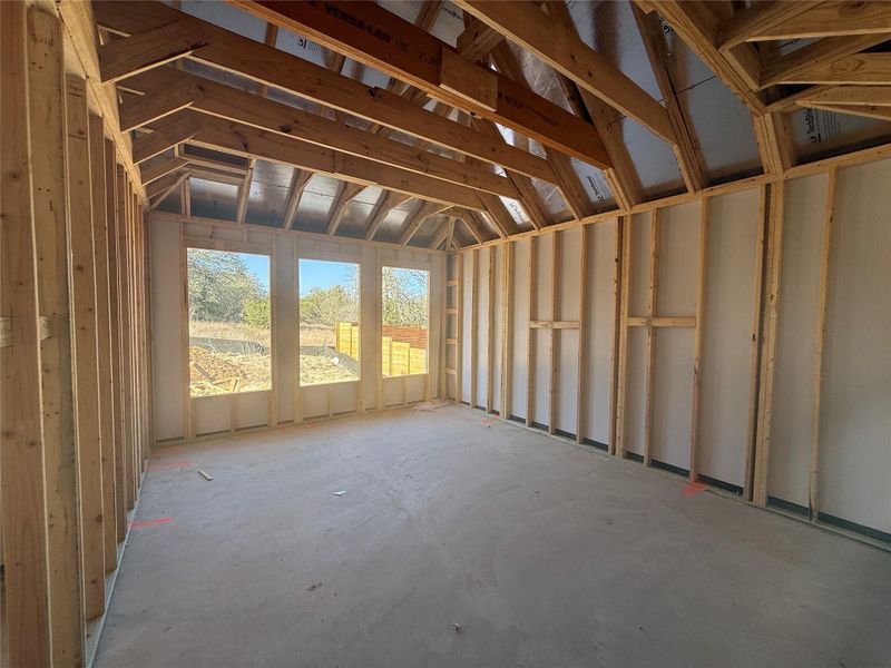 In-progress construction of a new home in Provence, Austin, TX (Image 21).