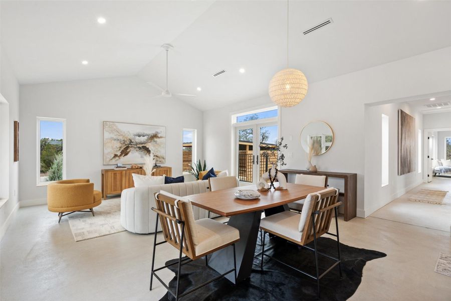 Furnished interior view inside a new home in , Wimberley (Image 7).