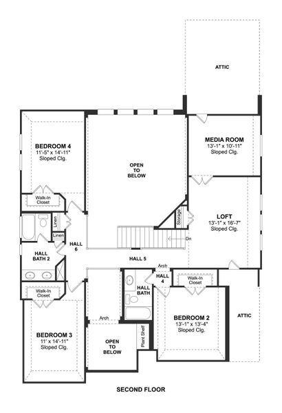 2D floor plan layout for the Arthur by K. Hovnanian® Homes in Tejas Landing, Needville, TX (Image 4). 2D floor plan layout for the Arthur by K. Hovnanian® Homes in Tejas Landing, Needville, TX (Image 4).