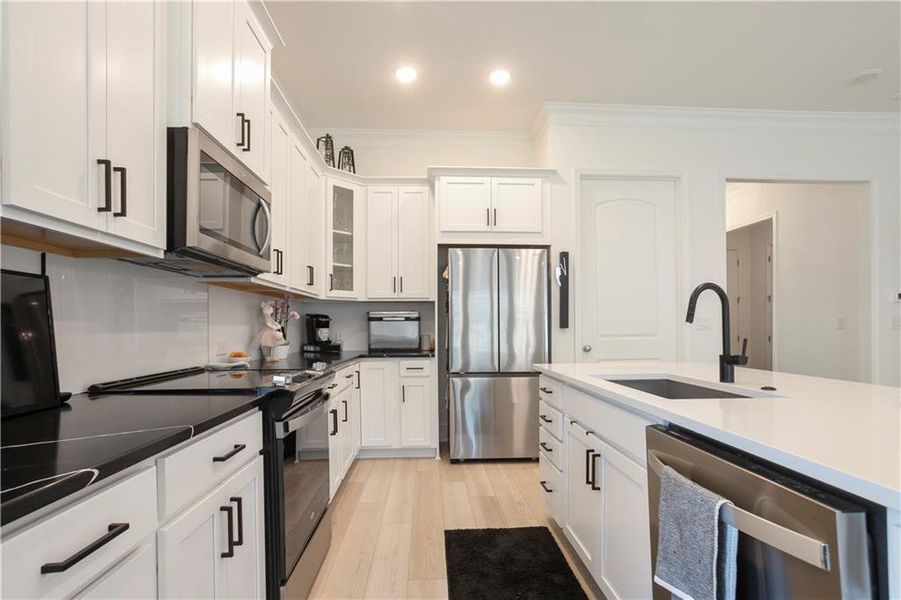 Furnished interior view inside a new home in Courtyards at Traditions, Cumming (Image 15).