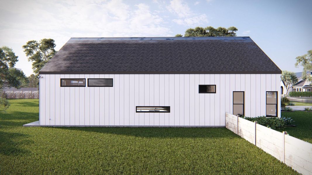 View of side of home featuring an outbuilding, board and batten siding, and roof with shingles View of side of home featuring an outbuilding, board and batten siding, and roof with shingles