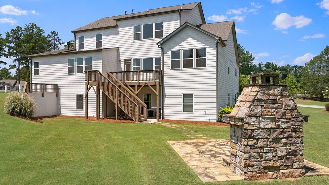 Exterior details and patio area of a home in Genesee, Newnan (Image 33).