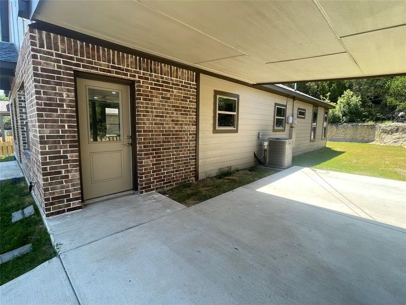 Exterior details and patio area of a home in , Granbury (Image 10). Exterior details and patio area of a home in , Granbury (Image 10).