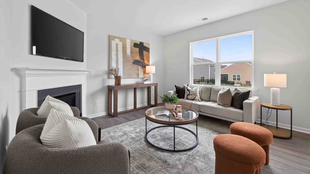 Furnished interior view inside a new home in Brinkley Ridge, Kings Mountain (Image 4). Furnished interior view inside a new home in Brinkley Ridge, Kings Mountain (Image 4).