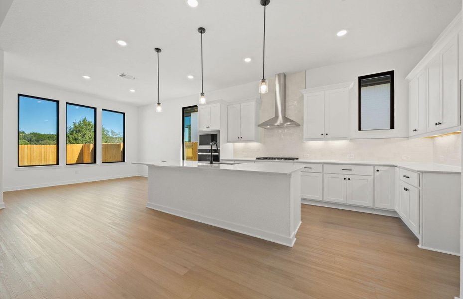 Furnished interior view inside a new home in 6 Creeks, Kyle (Image 5).