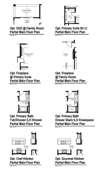 2D floor plan layout for the Live Oak by View Homes in Fairway Crossing, Converse, TX (Image 4).