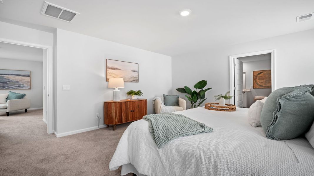 Furnished interior view inside a new home in The Lakes at North Glynn, Brunswick (Image 27).