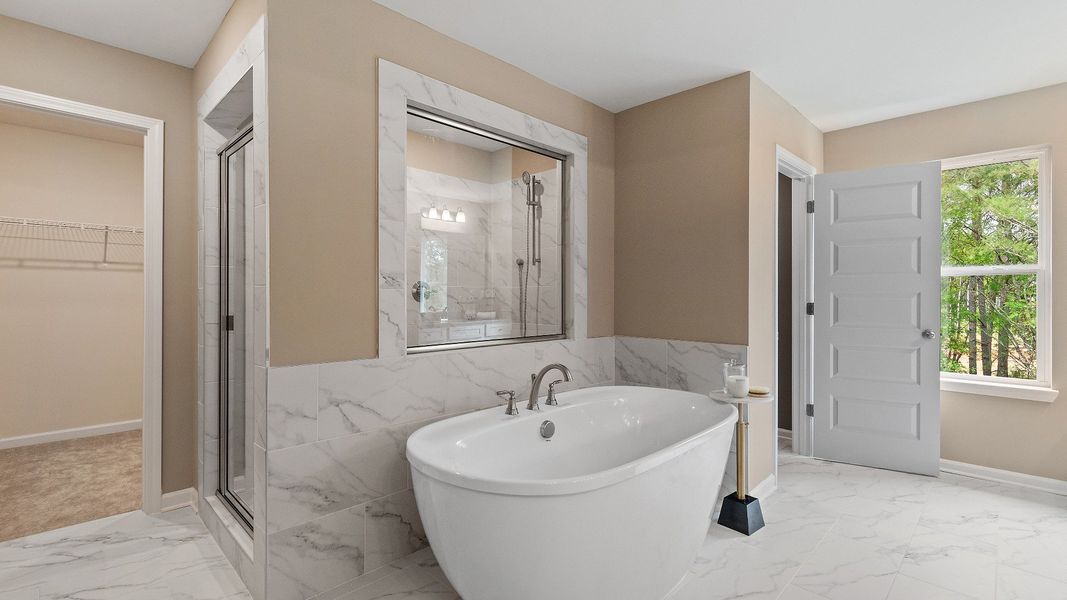 Representative furnished interior of a home built from the Clarity by DRB Homes in Everson, Snellville (Image 29).
