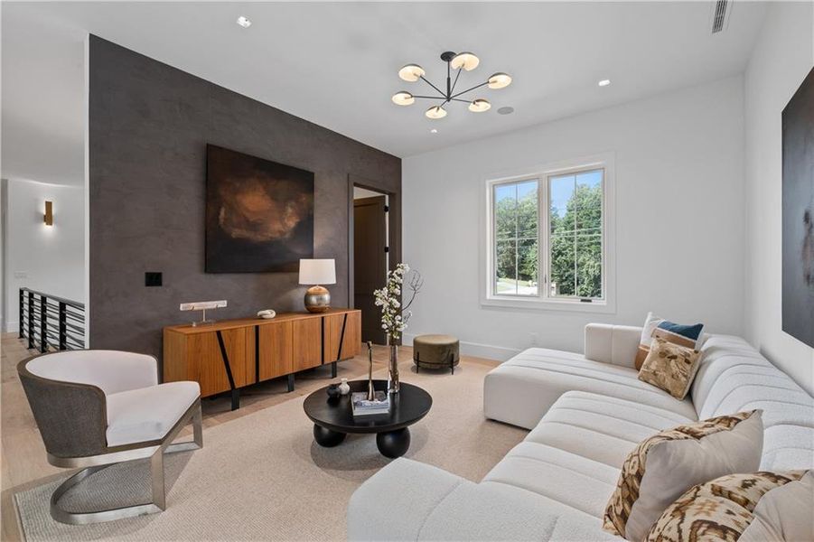 Furnished interior view inside a new home in , Marietta (Image 38).