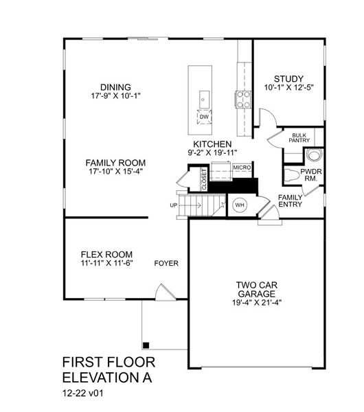 2D floor plan layout for the Hudson by Ryan Homes in Stillwood Farms, Easley, SC (Image 3). 2D floor plan layout for the Hudson by Ryan Homes in Stillwood Farms, Easley, SC (Image 3).