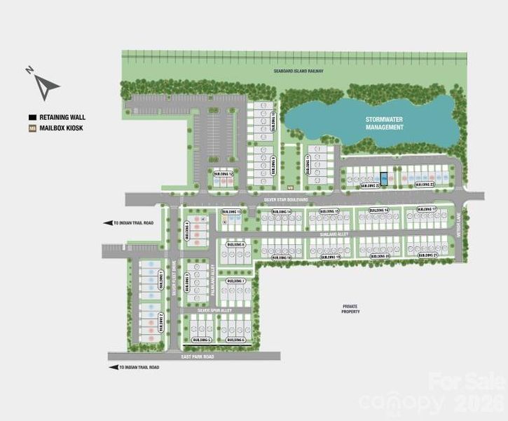 Indian Trail Townhomes Site Map
