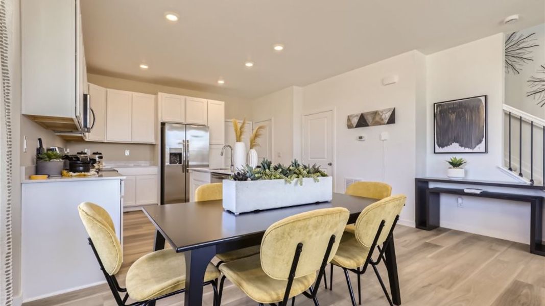 Furnished dining nook near the kitchen