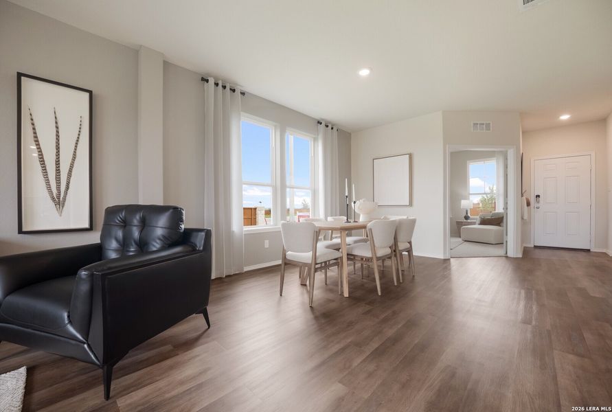 Furnished interior view inside a new home in , New Braunfels (Image 28).