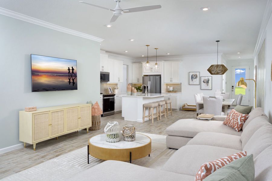 Representative furnished interior of a home built from the Anclote by Mattamy Homes in Wellen Park, Venice (Image 8).