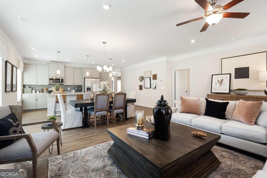 Furnished interior view inside a new home in Cobblestone Crossing Commons, Warner Robins (Image 24). Furnished interior view inside a new home in Cobblestone Crossing Commons, Warner Robins (Image 24).