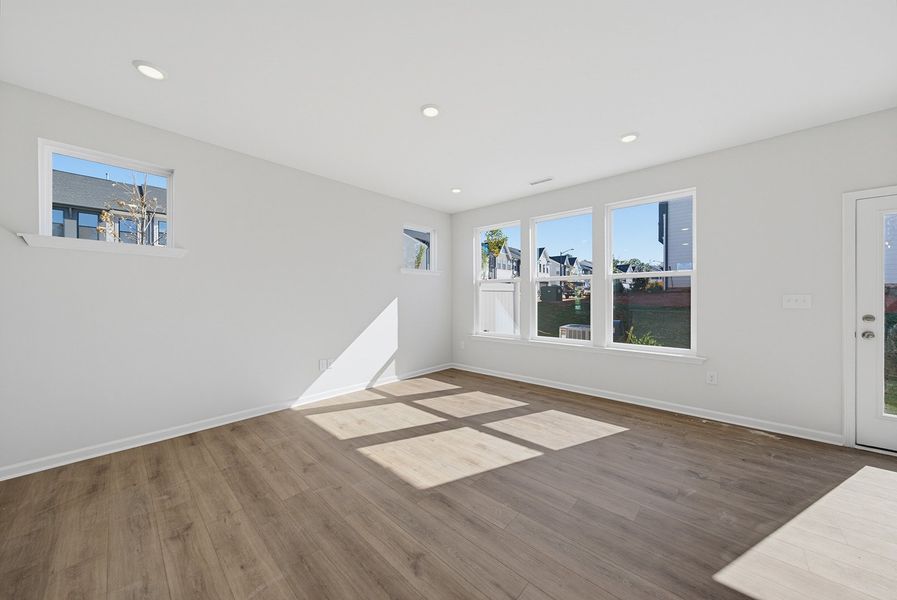 Spacious, unfurnished interior of a new home in Sweetbrier, Durham (Image 15). Spacious, unfurnished interior of a new home in Sweetbrier, Durham (Image 15).