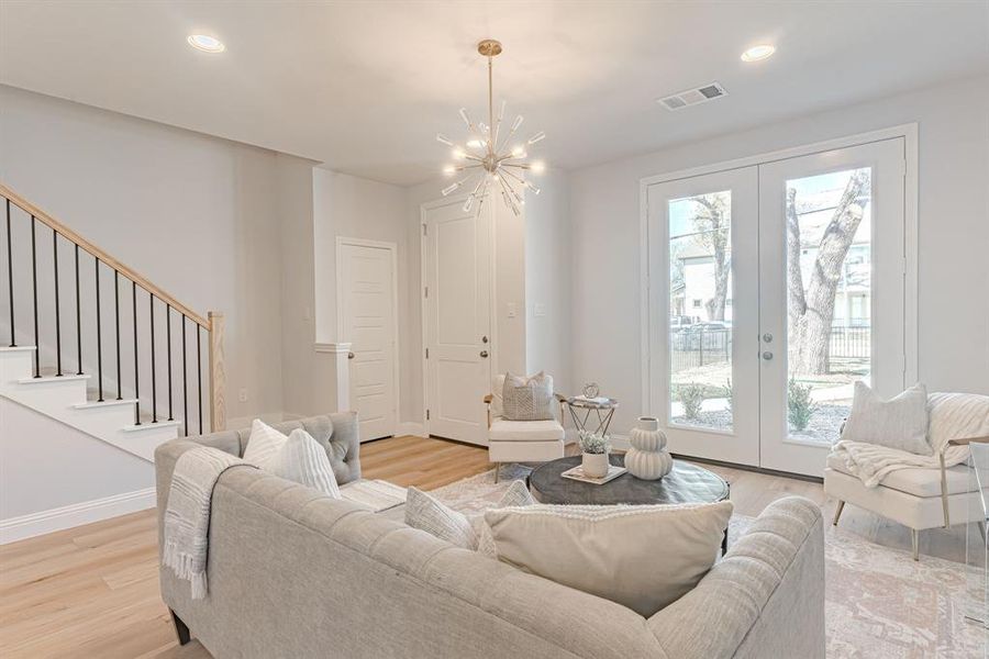 Furnished interior view inside a new home in , Fort Worth (Image 16).