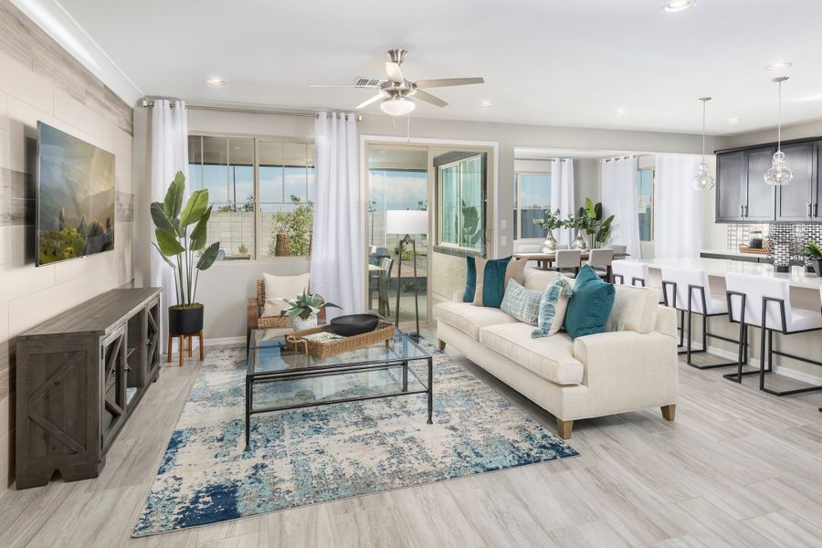 Representative furnished interior of a home built from the Savannah by Beazer Homes in Marbella at Windrose, Waddell (Image 15).