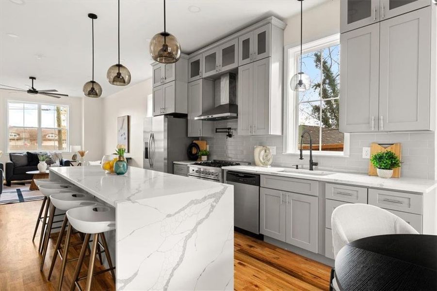 Furnished interior view inside a new home in , Atlanta (Image 10). Furnished interior view inside a new home in , Atlanta (Image 10).