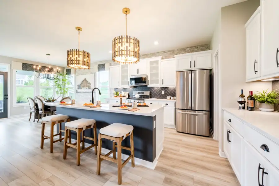Representative furnished interior of a home built from the Calvin by Fischer Homes in Pickens Bluff, Hiram (Image 33).