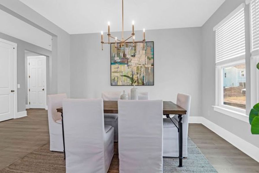 Representative furnished interior of a home built from the Milo P by True Homes in Homecoming, Ravenel (Image 13).