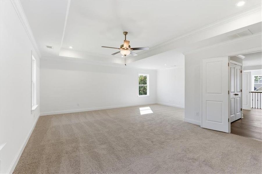 Spacious, unfurnished interior of a new home in The Estates at Hurricane Pointe, Douglasville (Image 50).