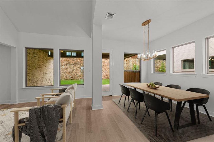 Furnished interior view inside a new home in Highwoods, Fort Worth (Image 12). Furnished interior view inside a new home in Highwoods, Fort Worth (Image 12).