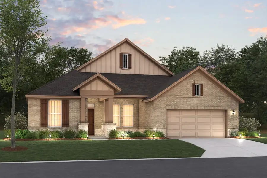 Highlander Elevation D - Optional Stone