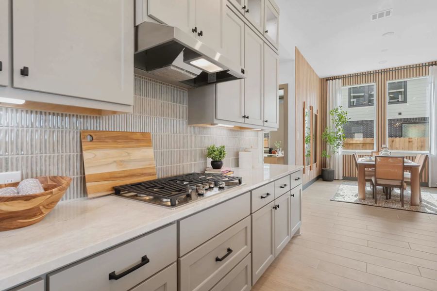 Furnished interior view inside a new home in Meridiana 50's and 60's, Manvel (Image 12).
