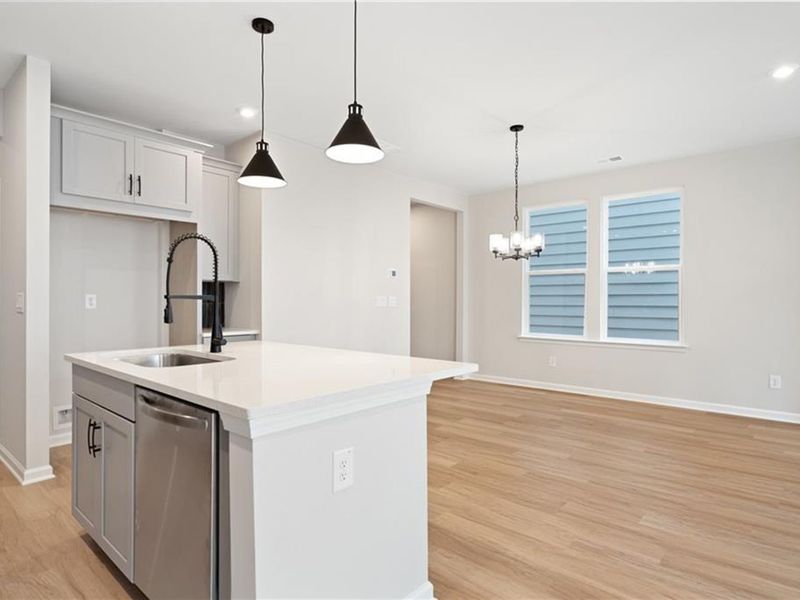 Furnished interior view inside a new home in The Village at Shallowford, Kennesaw (Image 8).