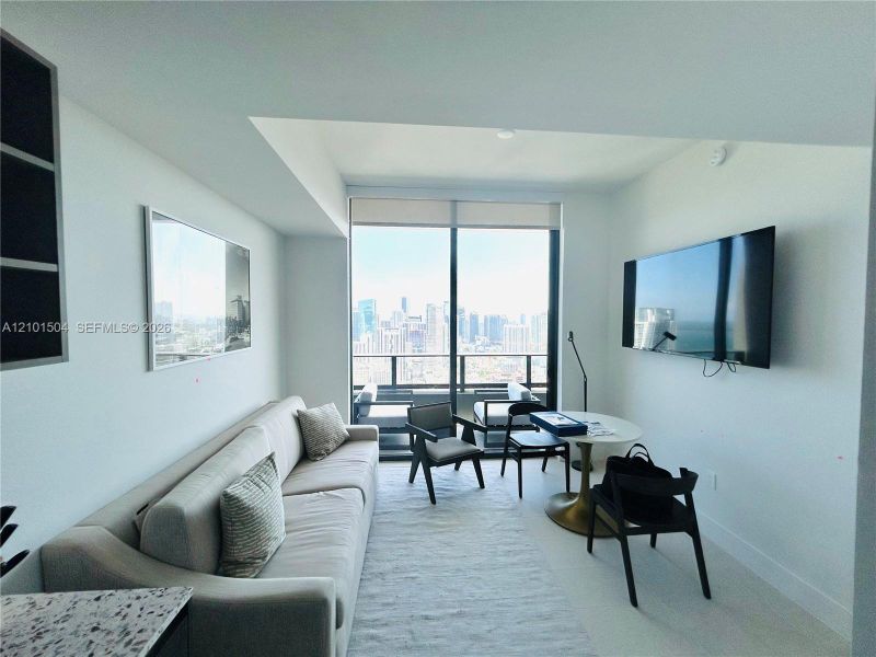 Furnished interior view inside a new home in Gale Hotel & Residences Miami (former Natiivo), Miami (Image 10).