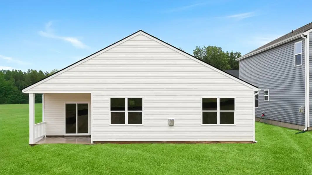 Exterior details and patio area of a home in Hunters Ridge, Woodruff (Image 23).