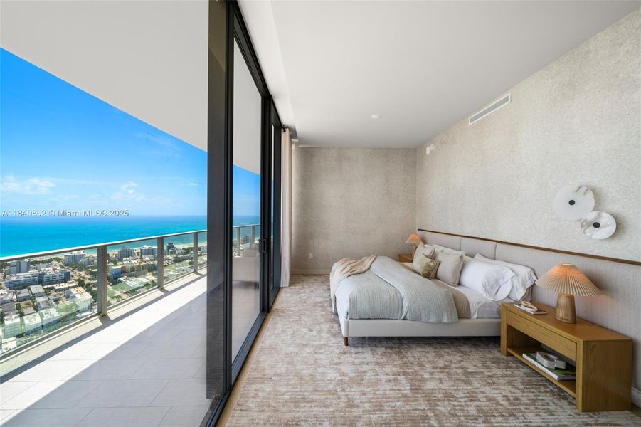 Furnished interior view inside a new home in , Miami Beach (Image 57).