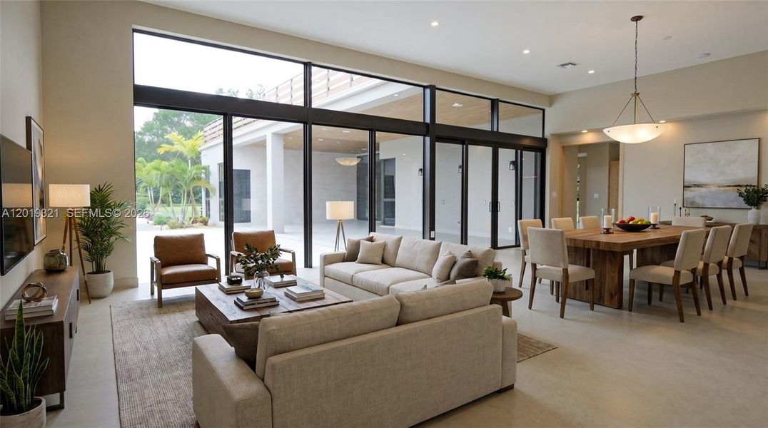 Furnished interior view inside a new home in , Southwest Ranches (Image 12).