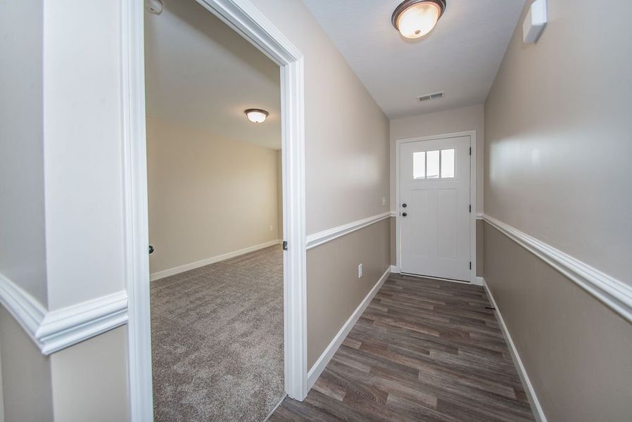 Representative unfurnished interior of a home built from the Inman by Enchanted Homes in Hampshire Heights, Moore (Image 19).