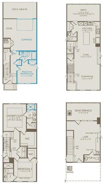 2D floor plan layout of this home in 1871 Hollywood, Atlanta, GA (Image 3).