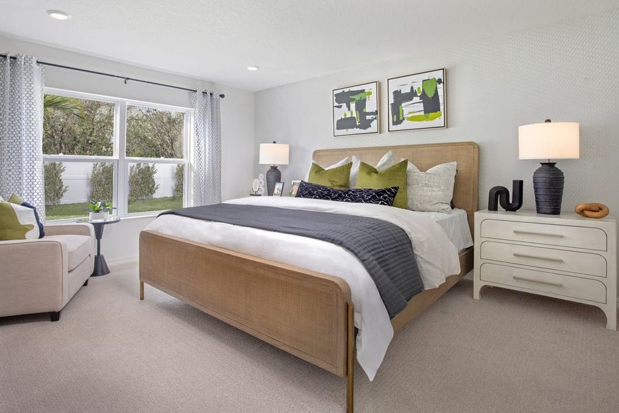 Representative furnished interior of a home built from the 1707 Modeled by KB Home in Creekside at Rutland Ranch, Parrish (Image 6). Representative furnished interior of a home built from the 1707 Modeled by KB Home in Creekside at Rutland Ranch, Parrish (Image 6).